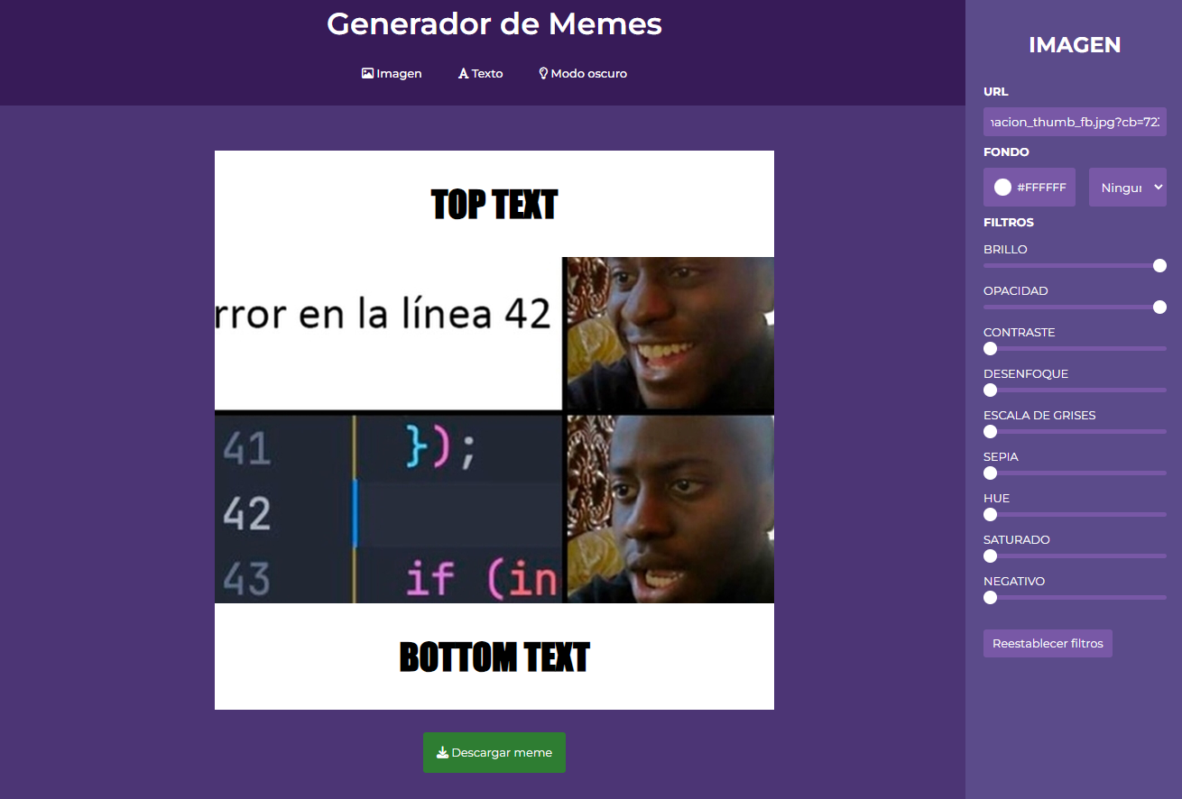 imagen del generador de memes