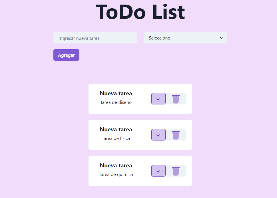 imagen del proyecto: todo app